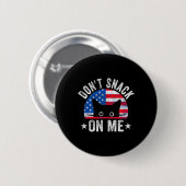 Niet snacken op me grappige kat meme ronde button 5,7 cm (Voorkant /achterkant)
