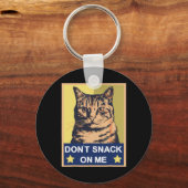 Niet snacken op mij grappige kat 1 sleutelhanger (Voorkant)