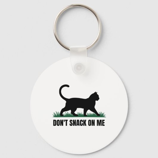 Niet snacken op mij grappige kat 3 sleutelhanger (Voorkant)
