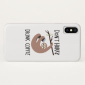 Niet snel Drink koffie Case-Mate iPhone Case (Achterkant (horizontaal))