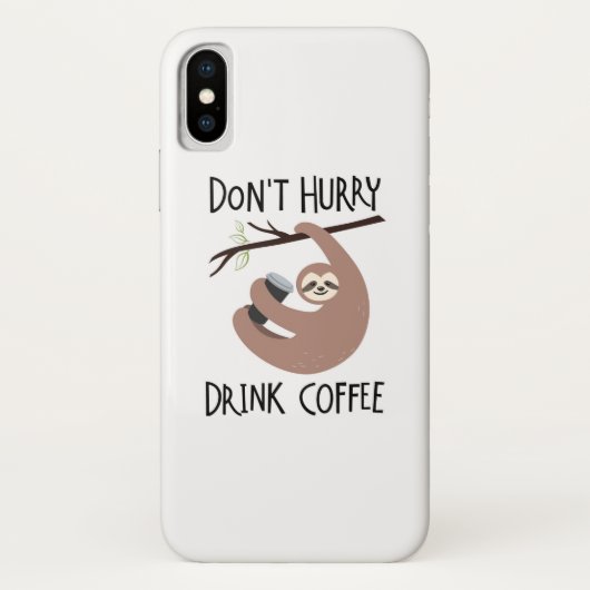 Niet snel Drink koffie Case-Mate iPhone Case (Achterkant)