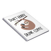 Niet snel Drink koffie Notitieboek (Rechterzijde)