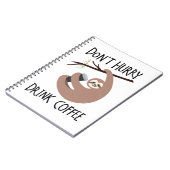 Niet snel Drink koffie Notitieboek (Linkerzijde)