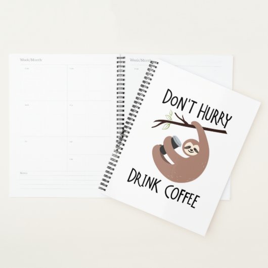 Niet snel Drink koffie Planner (Display)