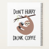 Niet snel Drink koffie Planner (Achterkant)