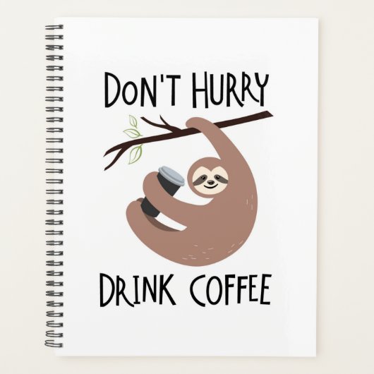 Niet snel Drink koffie Planner (Voorkant)