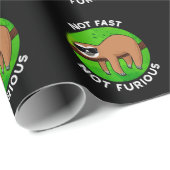 Niet snel en niet erg grappig filmsleuf, donker BG Cadeaupapier (Rol Hoek)