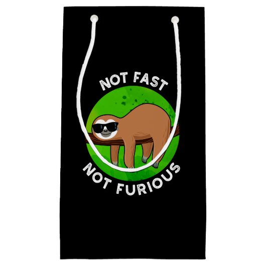 Niet snel en niet erg grappig filmsleuf, donker BG Klein Cadeauzakje (Voorkant)