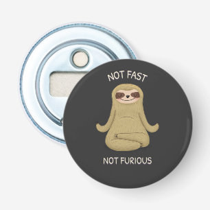 Niet snel niet woedend button flesopener