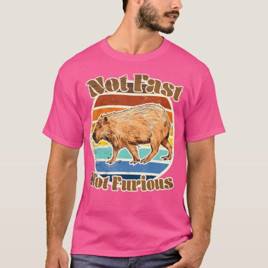 Niet snel, niet woedend Capybara T-shirt (Voorkant)