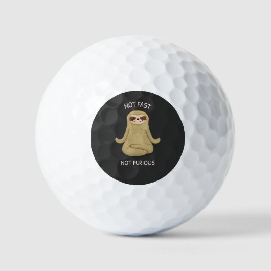 Niet snel niet woedend golfballen (Voorkant)