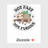 Niet snel niet woedend Grappige Schattigee slaperi Sticker (Vel)