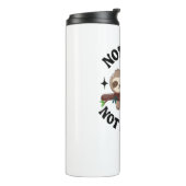 Niet snel niet woedend Grappige Schattigee slaperi Thermosbeker (Gedraaid links)