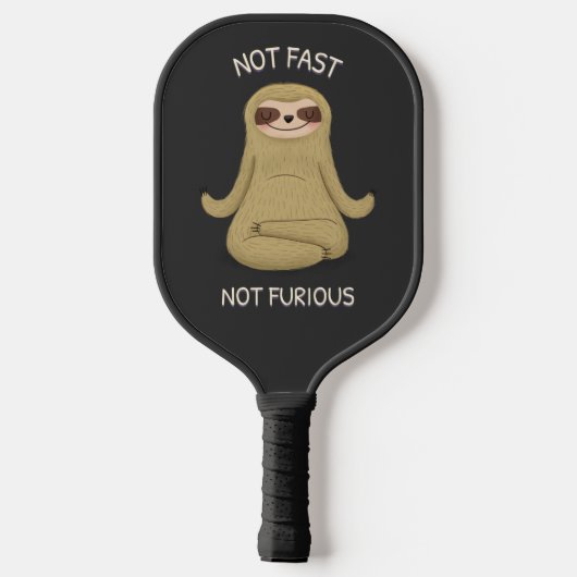 Niet snel niet woedend pickleball paddle (Achterkant)