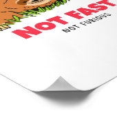 Niet snel niet woedend poster (Hoek)