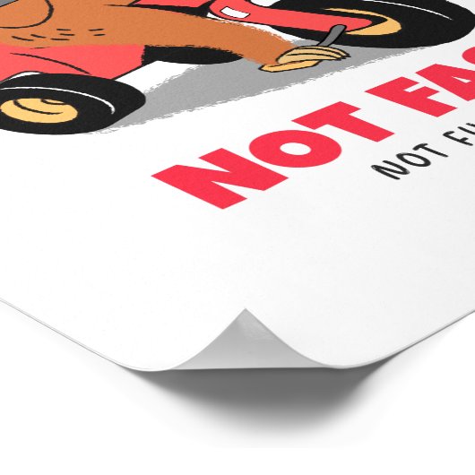 Niet snel niet woedend poster (Hoek)