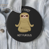 Niet snel niet woedend ronde button 6,0 cm (In situ)