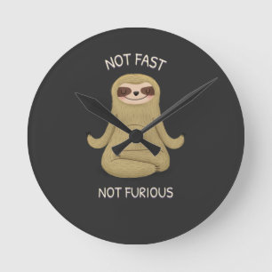 Niet snel niet woedend ronde klok