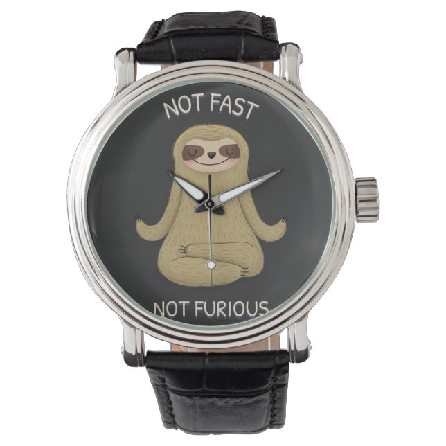 Niet snel, niet woest    horloge (Voorkant)