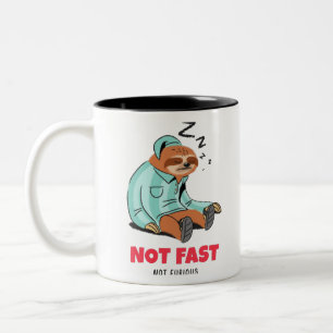 Niet snel, niet woest tweekleurige koffiemok