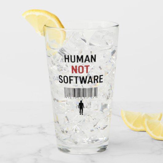 Niet software maar mens glas (Voorkant ijs)