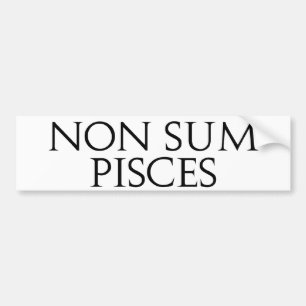 Niet-som pisces bumpersticker