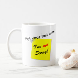 Niet Sorry Koffiemok