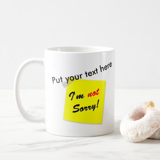 Niet Sorry Koffiemok (Met donut)
