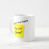 Niet Sorry Koffiemok (Voorkant links)