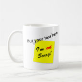 Niet Sorry Koffiemok (Links)