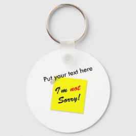 Niet Sorry Sleutelhanger