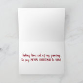 NIET SPINNEND, IK WENS JE EEN VROLIJK KERSTFEEST KAART (Binnen)