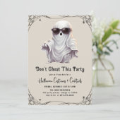 Niet spook dit feest volwassen Halloween Party Kaart (Staand voorkant)