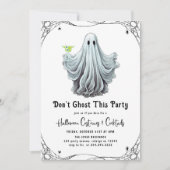 Niet spook dit feest volwassen Halloween Party Kaart (Voorkant)