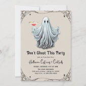 Niet spook dit feest volwassen Halloween Party Kaart (Voorkant)
