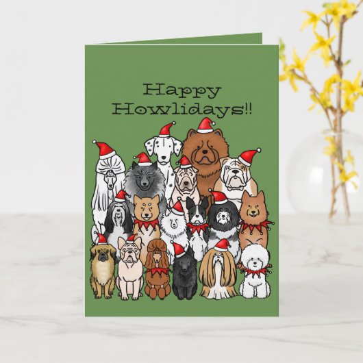 Niet-sportieve groepshonden vakantie Kaart (Gele Bloem)