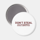 NIET STAAL - De overheid haat concurrentie Magneet (Voorkant / Achterkant)