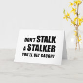 Niet Stalken Een Stalker - wenskaart Kaart (Gele Bloem)