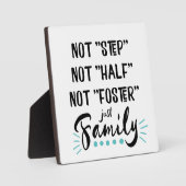Niet Stap, niet half, niet foster...alleen familie Fotoplaat (Voorkant)