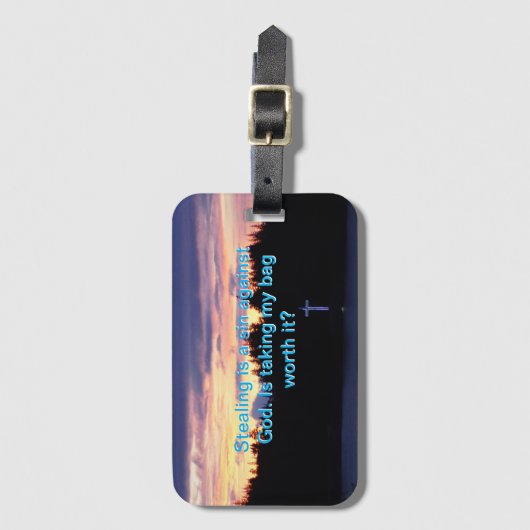 Niet stelen Acryl Bagagelabel (Voorkant (verticaal))