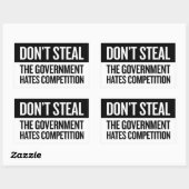 Niet stelen - Klein Rechthoekige Sticker (Vel)