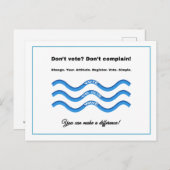 Niet stemmen? Niet klagen! Briefkaart (Voorkant / Achterkant)