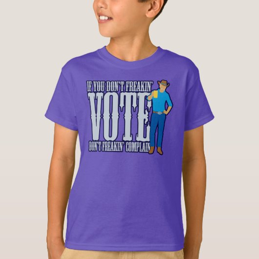 Niet stemmen, niet klagen t-shirt (Voorkant)