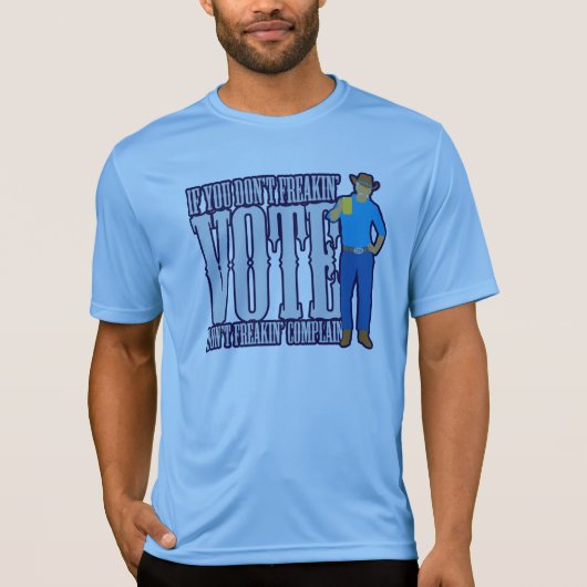 Niet stemmen, niet klagen t-shirt (Voorkant)