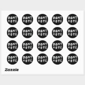 Niet stemmen ronde sticker (Vel)