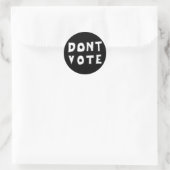 Niet stemmen ronde sticker (Tas)