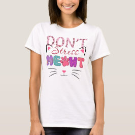NIET STERK MEOWT FUNNY GEZEGDE T-SHIRT