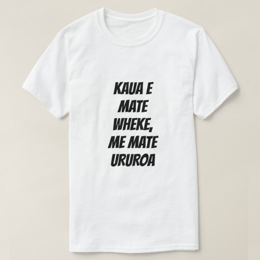 Niet sterven als een octopus, sterven als een hame t-shirt (Design voorkant)