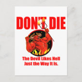 Niet sterven... briefkaart (Voorkant)