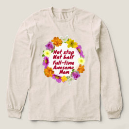 Niet-stief niet half fulltime super mama adoptiemo Tri-Blend shirt